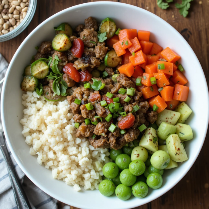 Healthy Ground Beef Bowls