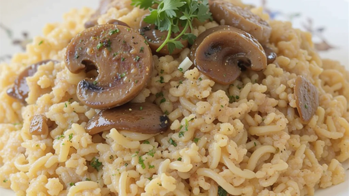 Italian Sausage and Mushroom Cauliflower Risotto