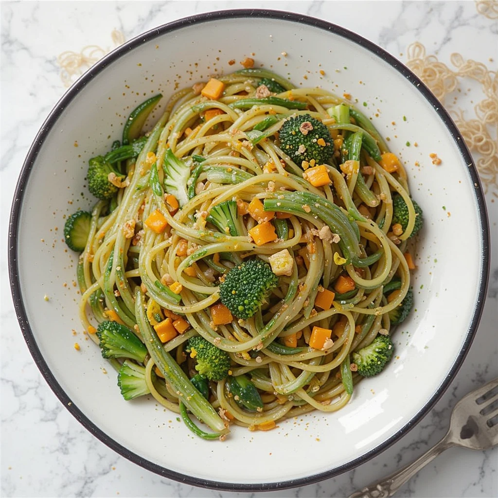 Vegetable and soy noodles